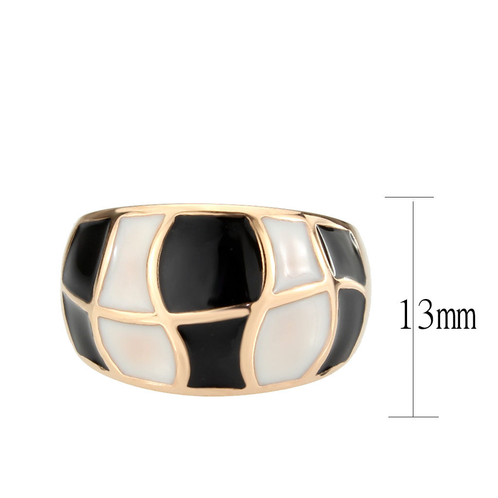 TK3827 - IP Rose Gold(Ion Plating) Stainless Steel Ring with NoStone in No Stone LuxuryLifeWay Online Store