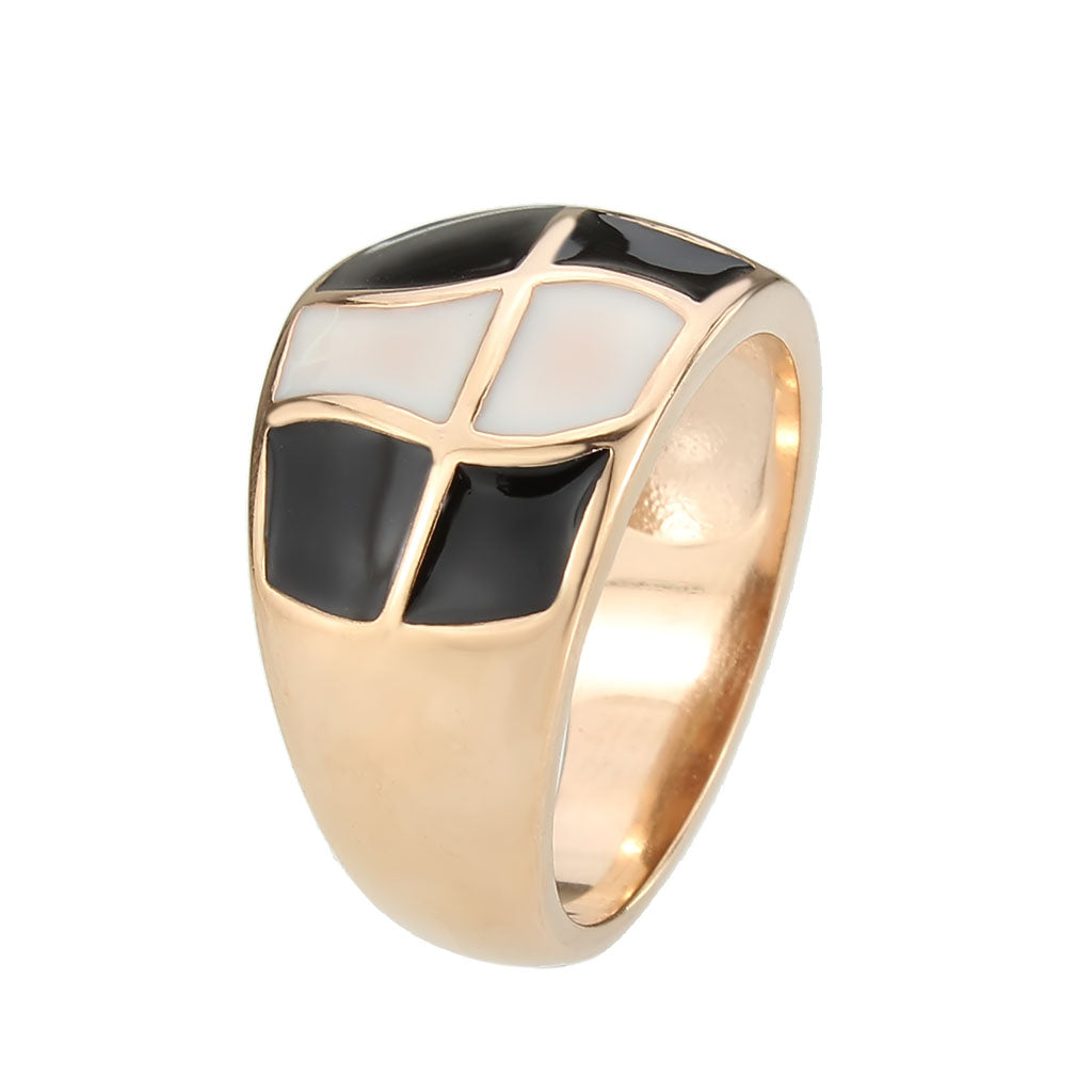TK3827 - IP Rose Gold(Ion Plating) Stainless Steel Ring with NoStone in No Stone LuxuryLifeWay Online Store