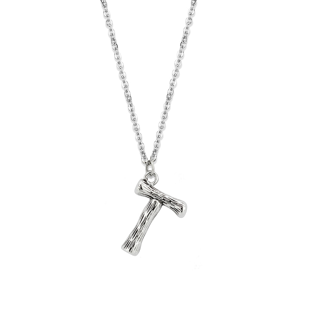 TK3853T High Polished Stainless Steel Chain Initial Pendant - Letter T LuxuryLifeWay Online Store