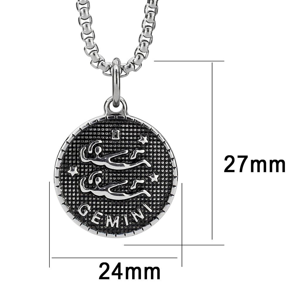 TK3924 - High polished (no plating) Stainless Steel Chain Pendant with NoStone in No Stone LuxuryLifeWay Online Store