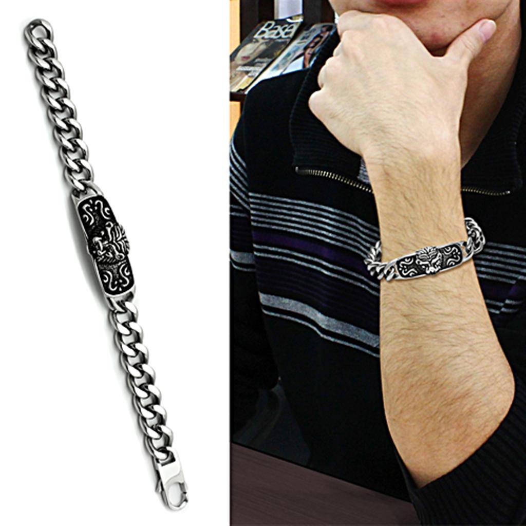 TK436 - High polished (no plating) Stainless Steel Bracelet with No Stone LuxuryLifeWay Online Store