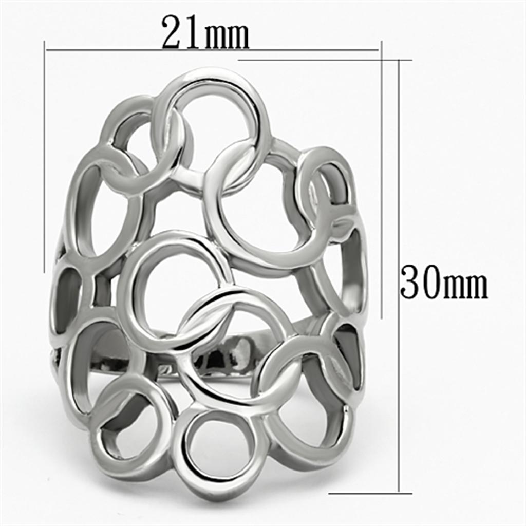 TK939 - High polished (no plating) Stainless Steel Ring with No Stone LuxuryLifeWay Online Store