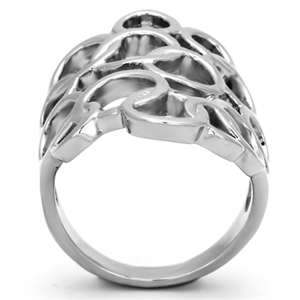 TK939 - High polished (no plating) Stainless Steel Ring with No Stone LuxuryLifeWay Online Store