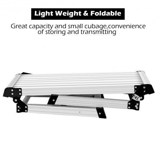 Heavy Duty Portable Bench Aluminum Folding Step Ladder LuxuryLifeWay Online Store