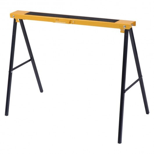 2 Pack Heavy Duty Sawhorse with Steel Folding Legs LuxuryLifeWay Online Store