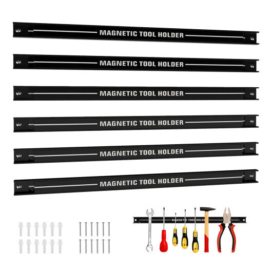 18 Inch Magnetic Tool Holder Strip with Mounting Screws-Black LuxuryLifeWay Online Store