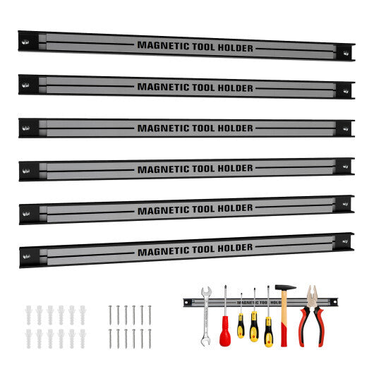 18 Inch Magnetic Tool Holder Strip with Mounting Screws-Black LuxuryLifeWay Online Store