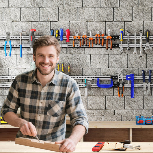 18 Inch Magnetic Tool Holder Strip with Mounting Screws-Black LuxuryLifeWay Online Store