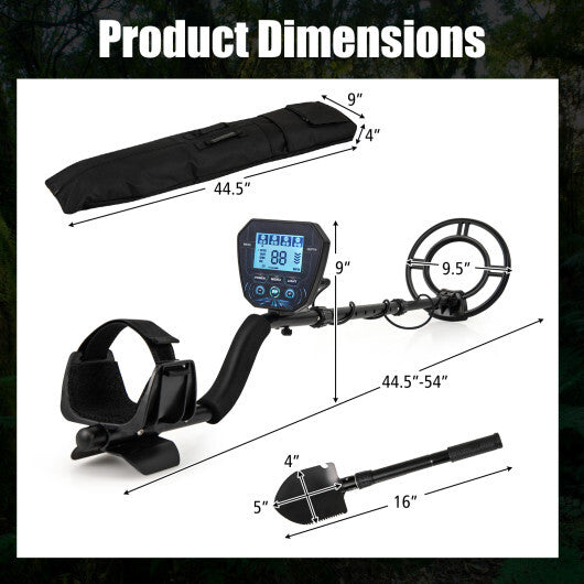 Metal Detector with Backlit LCD Display and Advanced DSP Chip LuxuryLifeWay Online Store