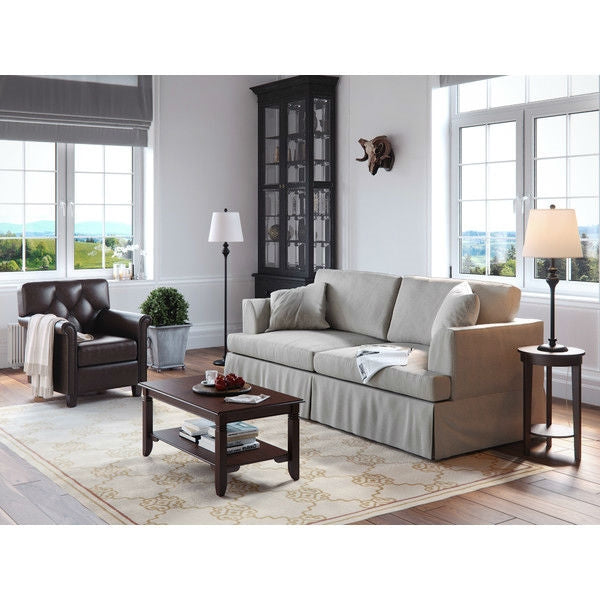 3-Piece Floor Lamp and Table Desk Lamp Set in Black with Light Gold Drum Shades LuxuryLifeWay Online Store