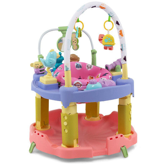 3-in-1 Baby Activity Center with 3-position for 0-24 Months-Pink LuxuryLifeWay Online Store