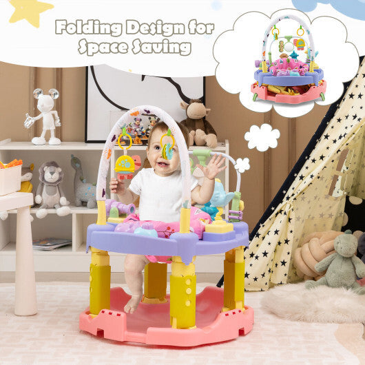 3-in-1 Baby Activity Center with 3-position for 0-24 Months-Pink LuxuryLifeWay Online Store