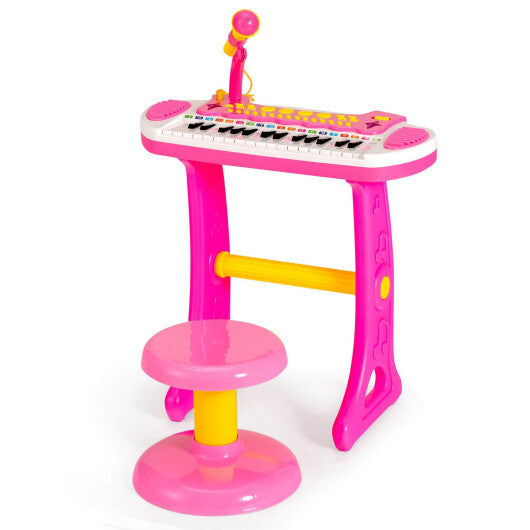 31-Key Kids Piano Keyboard Toy with Microphone and Multiple Sounds for Age 3+-Pink - Color: Pink LuxuryLifeWay Online Store