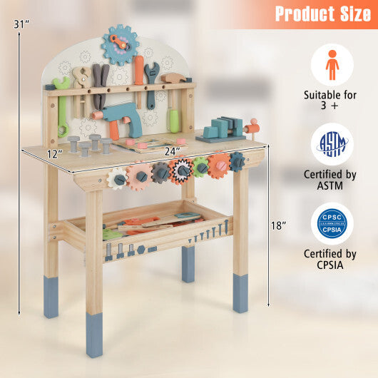 Kids Play Tool Workbench with Realistic Accessories LuxuryLifeWay Online Store