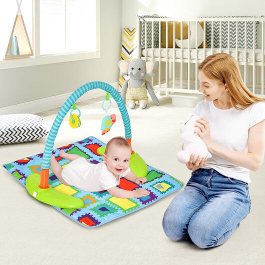 4-in-1 Baby Bouncer Activity Center with 3 Adjustable Heights-Green LuxuryLifeWay Online Store