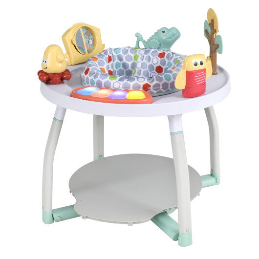 5-in-1 Baby Activity Center Interactive Bounce Seat with Removable Toys-White LuxuryLifeWay Online Store