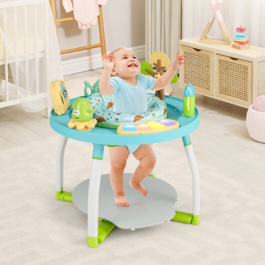 5-in-1 Baby Activity Center Interactive Bounce Seat with Removable Toys-Blue - Color: Blue LuxuryLifeWay Online Store