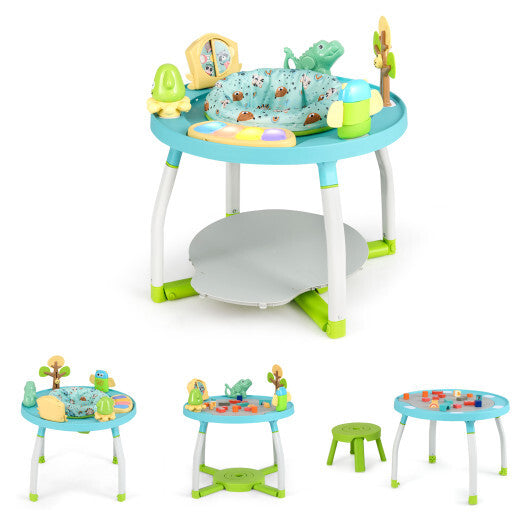 5-in-1 Baby Activity Center Interactive Bounce Seat with Removable Toys-Blue - Color: Blue LuxuryLifeWay Online Store