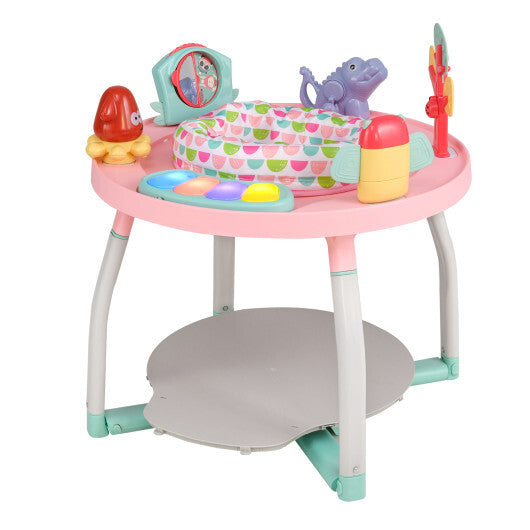 5-in-1 Baby Activity Center Interactive Bounce Seat with Removable Toys-Pink - Color: Pink LuxuryLifeWay Online Store