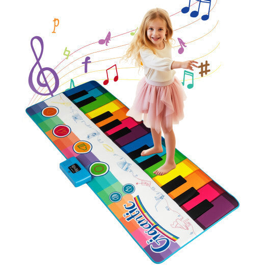 Floor Piano Dance Mat for Kids Musical Playmat with 8 Instrument Sounds LuxuryLifeWay Online Store