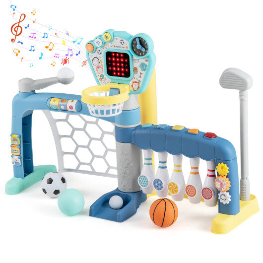 5 in 1 Toddler Sports Toy with Adjustable Basketball Hoop for Baby Boys Girls 18 Months+ LuxuryLifeWay Online Store