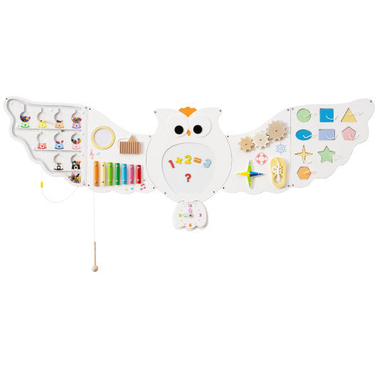 11-in-1 Toddler Learning Activity Center Owl Activity Wall Busy Board Panels for 3+ Years Old LuxuryLifeWay Online Store