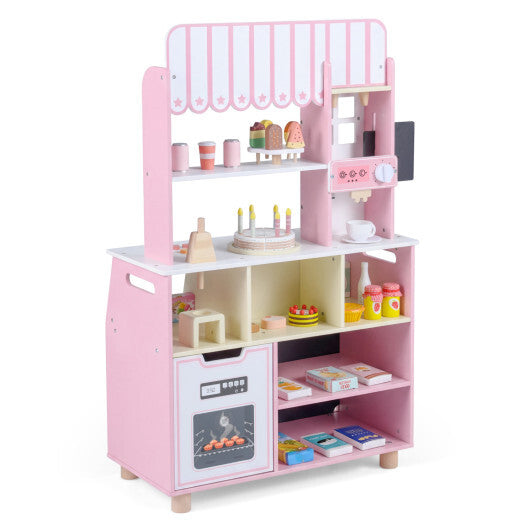 Kids Ice Cream Shop with 27 Accessories and Ice Cream Machine for Ages 3+-Pink LuxuryLifeWay Online Store