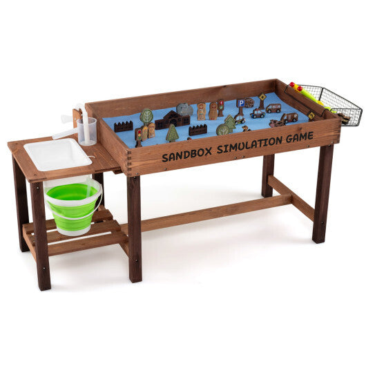 Sensory Table with Water Pump & Sink and 33 Sand Toys for Toddlers LuxuryLifeWay Online Store