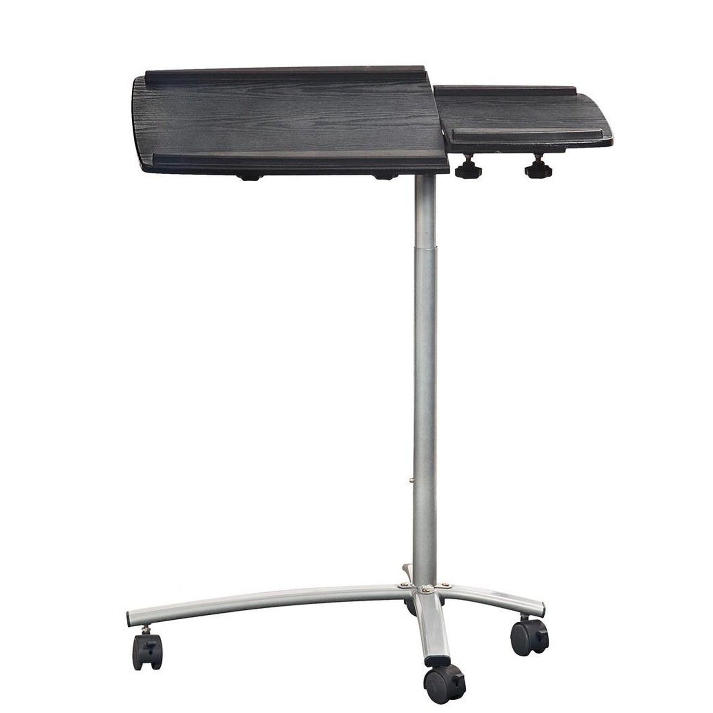 Adjustable Laptop Computer Cart Desk Stand in Graphite Wood Grain LuxuryLifeWay Online Store