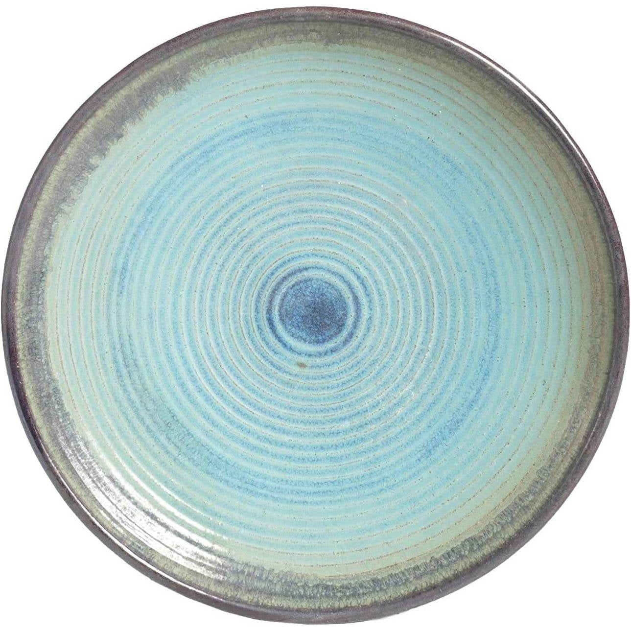 Outdoor Garden Multi-Shade Blue Ceramic Birdbath LuxuryLifeWay Online Store