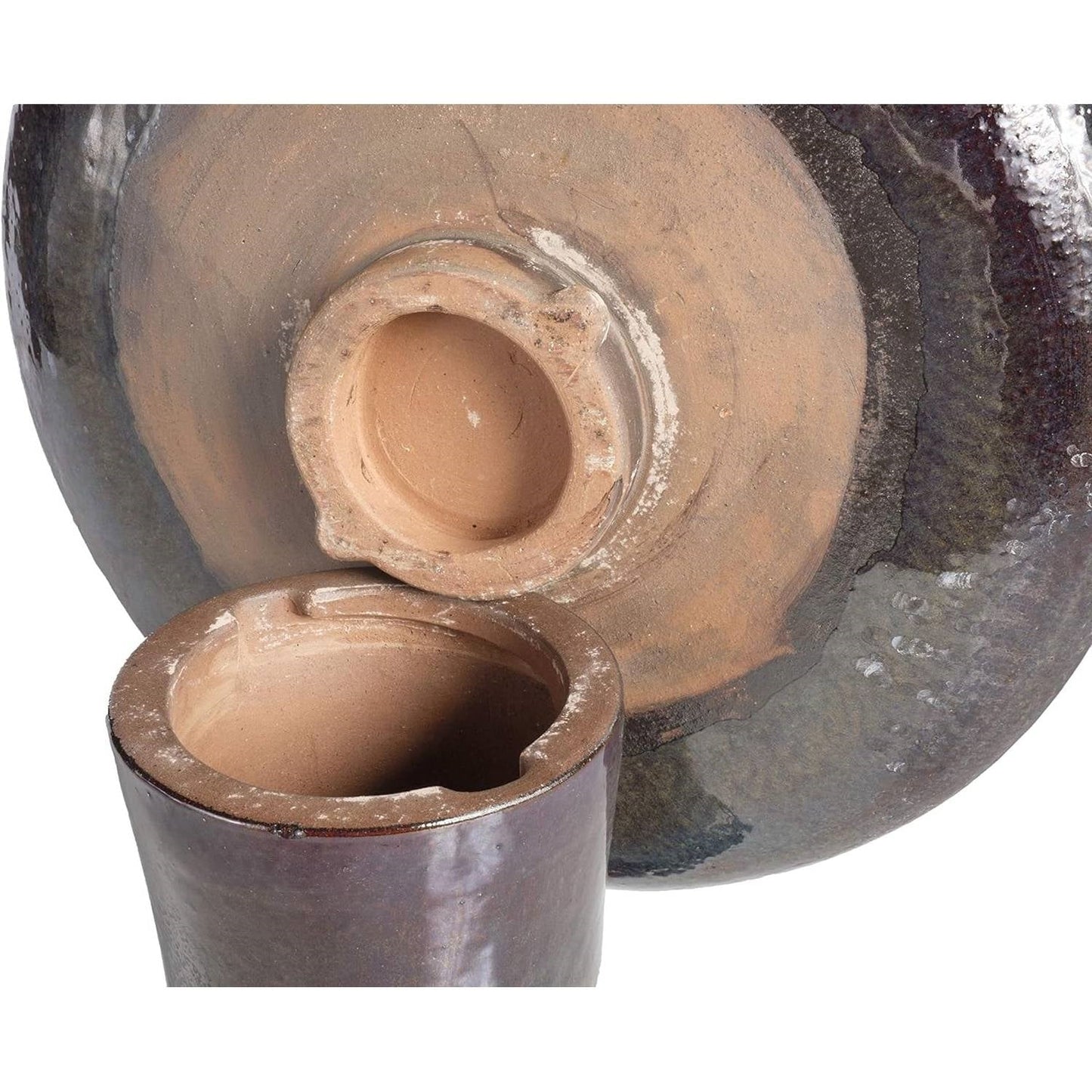 Outdoor Garden Multi-Shade Blue Ceramic Birdbath LuxuryLifeWay Online Store