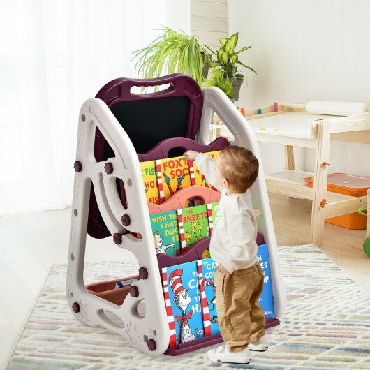 3-in-1 Kids Art Easel Double-Sided Tabletop Easel with Art Accessories-Red - Color: Red LuxuryLifeWay Online Store