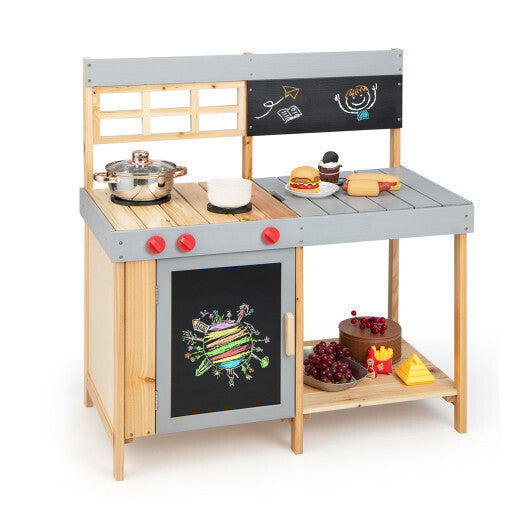 Outdoor Kid's Mud Kitchen Set with Detachable Water Box for Toddlers Over 3 LuxuryLifeWay Online Store