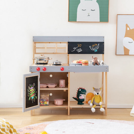 Outdoor Kid's Mud Kitchen Set with Detachable Water Box for Toddlers Over 3 LuxuryLifeWay Online Store