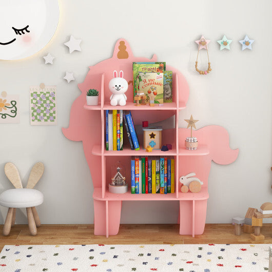 Green Kids Bookcase Shelf Toy Storage Organizer with Open Storage Shelves LuxuryLifeWay Online Store
