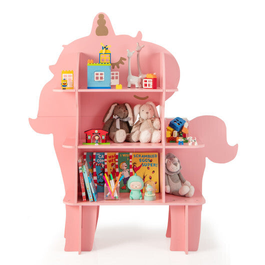 Green Kids Bookcase Shelf Toy Storage Organizer with Open Storage Shelves LuxuryLifeWay Online Store