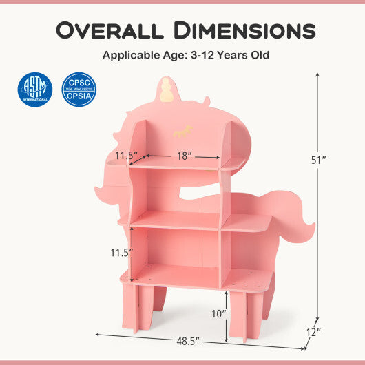 Green Kids Bookcase Shelf Toy Storage Organizer with Open Storage Shelves LuxuryLifeWay Online Store