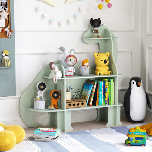 3-Tier Dinosaur Kids Bookshelf for Children-Green LuxuryLifeWay Online Store