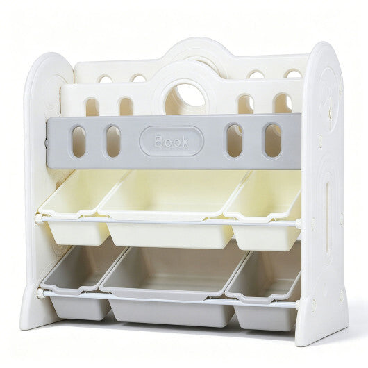 Kids Bookshelf and Toy Storage Organizer with 2 Front-Facing Racks LuxuryLifeWay Online Store