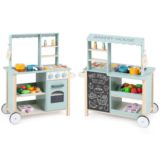 Wooden Kitchen Playset with Cookware Accessories for Kids LuxuryLifeWay Online Store