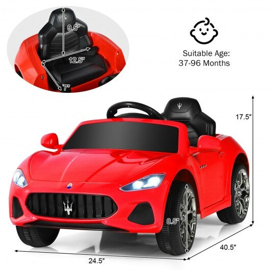 12V Kids Ride-On Car with Remote Control and Lights-Pink LuxuryLifeWay Online Store