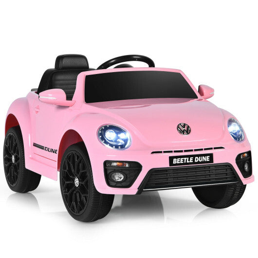 Volkswagen Beetle Kids Electric Ride On Car with Remote Control-Pink - Color: Pink LuxuryLifeWay Online Store