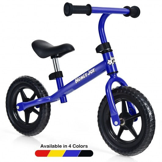 Kids No Pedal Balance Bike with Adjustable Handlebar and Seat-Red LuxuryLifeWay Online Store
