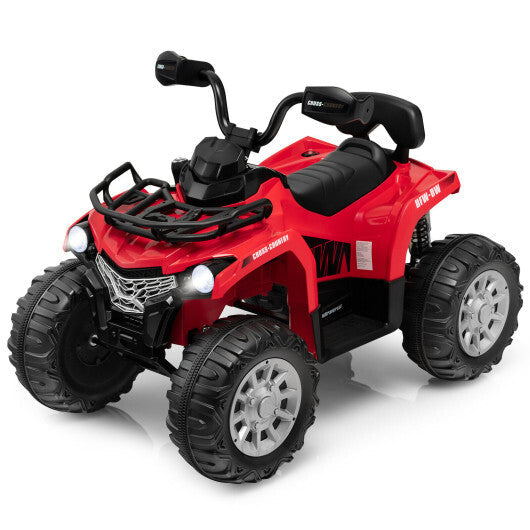 12V Kids Ride On ATV 4 Wheeler with MP3 and Headlights-Red LuxuryLifeWay Online Store