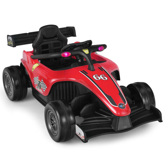 12V Kids Ride on Electric Formula Racing Car with Remote Control-Pink LuxuryLifeWay Online Store