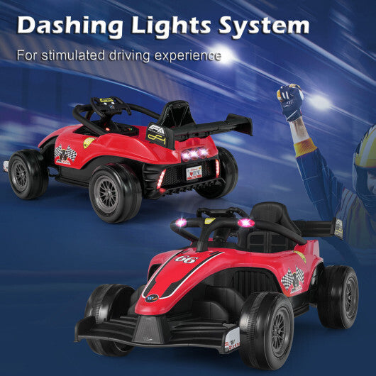 12V Kids Ride on Electric Formula Racing Car with Remote Control-Pink LuxuryLifeWay Online Store
