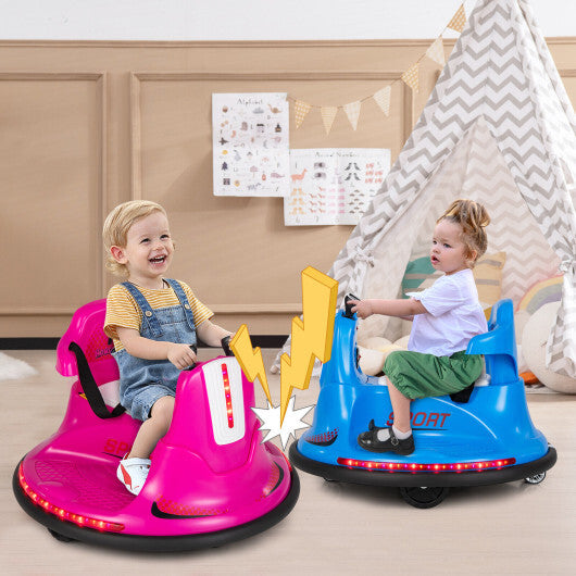 12V Kids Ride On Bumper Car with Remote Control Lights and Music-Red LuxuryLifeWay Online Store