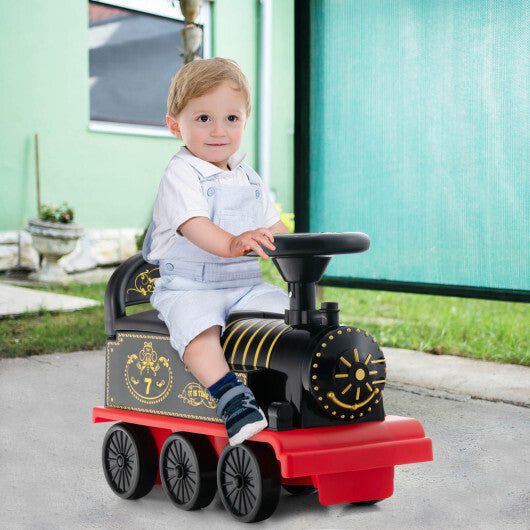 6V Electric Kids Ride On Car Toy Train with 16 Pieces Tracks-Green LuxuryLifeWay Online Store