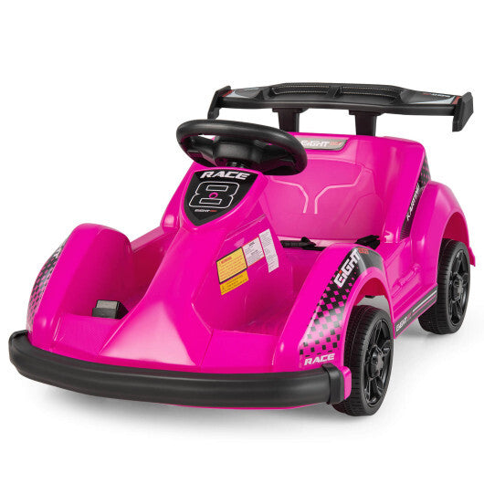 6V Kids Ride On Go Cart with Remote Control and Safety Belt-Pink LuxuryLifeWay Online Store