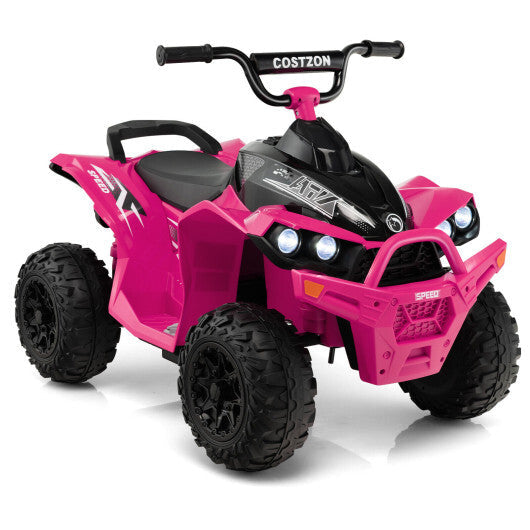 12V Kids Ride On ATV with High/Low Speed and Comfortable Seat-Pink LuxuryLifeWay Online Store